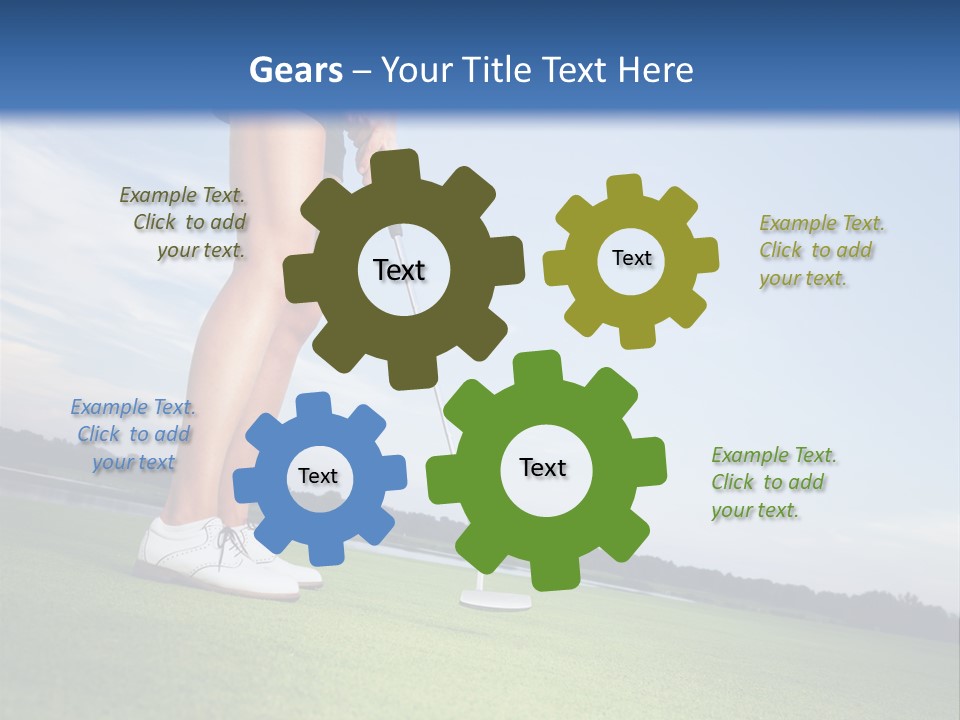 Grass Putting Course PowerPoint Template