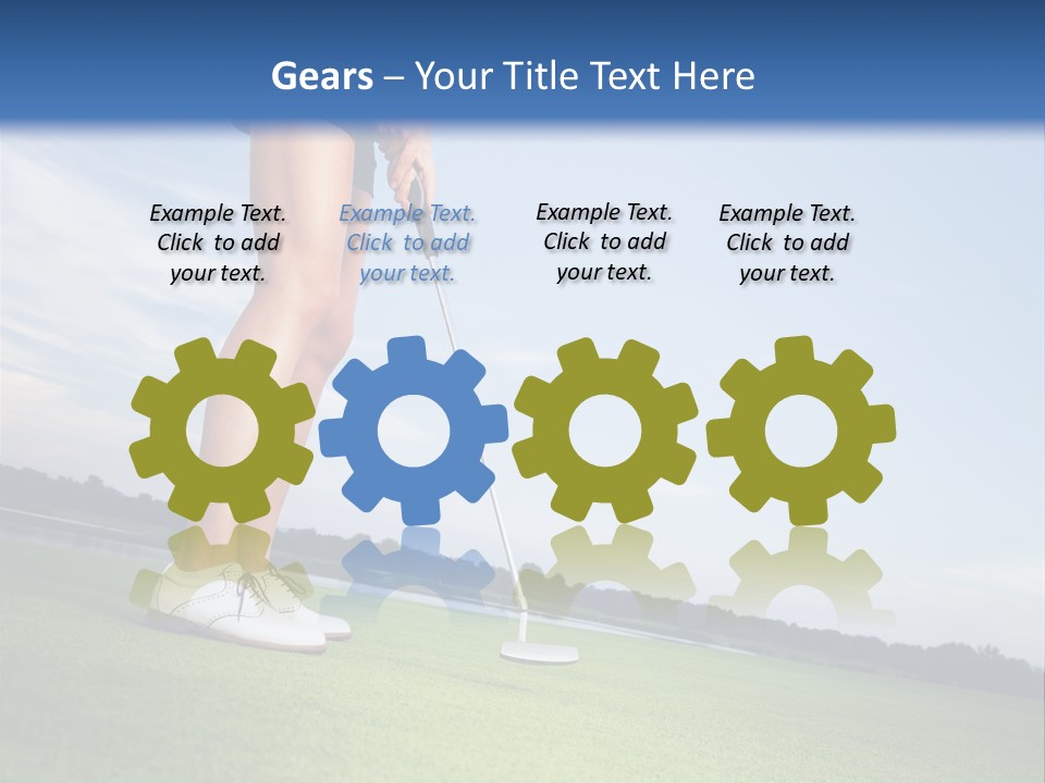 Grass Putting Course PowerPoint Template