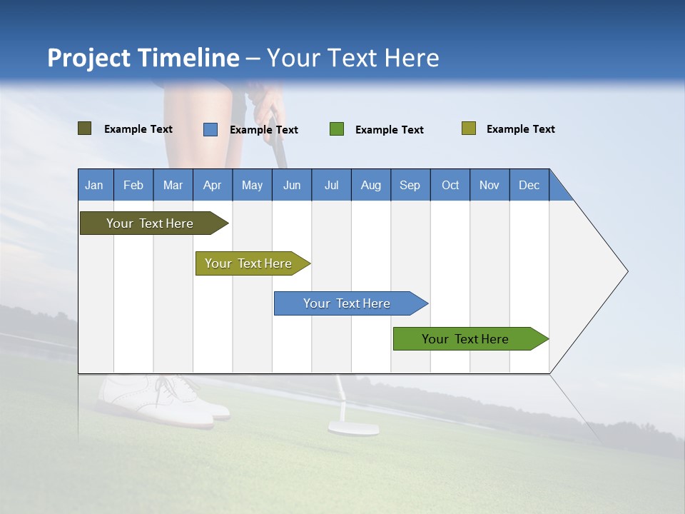 Grass Putting Course PowerPoint Template