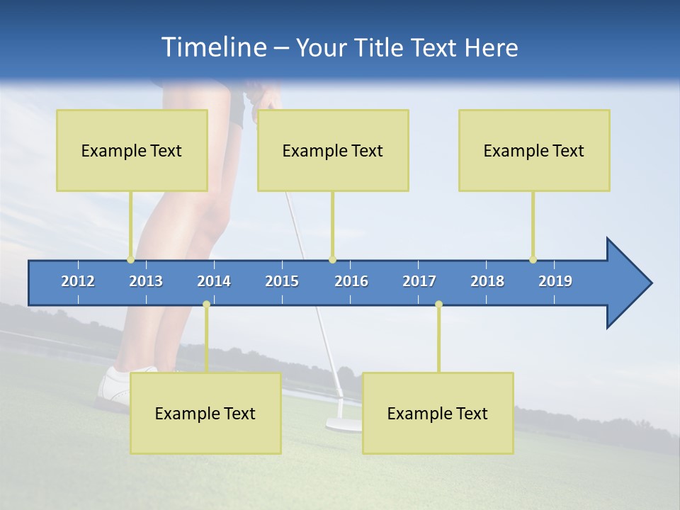 Grass Putting Course PowerPoint Template