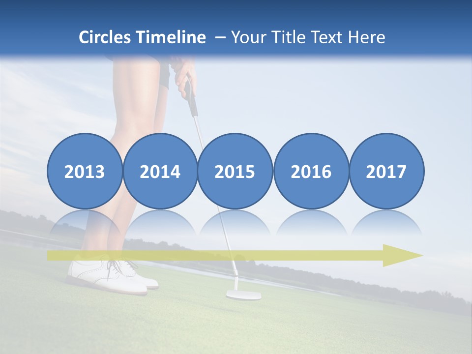 Grass Putting Course PowerPoint Template