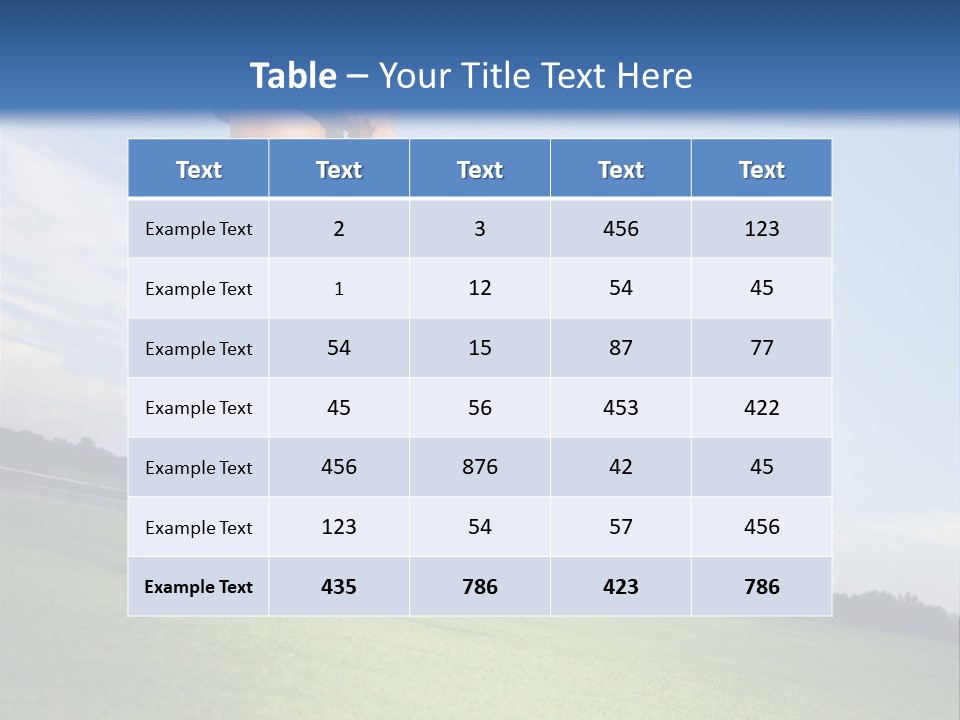 Grass Putting Course PowerPoint Template