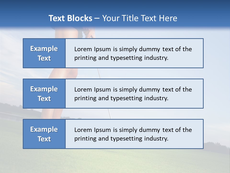 Grass Putting Course PowerPoint Template