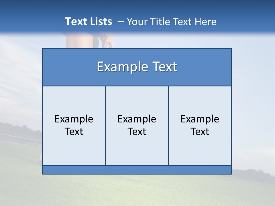 Grass Putting Course PowerPoint Template