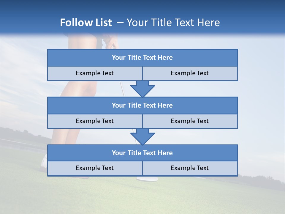 Grass Putting Course PowerPoint Template