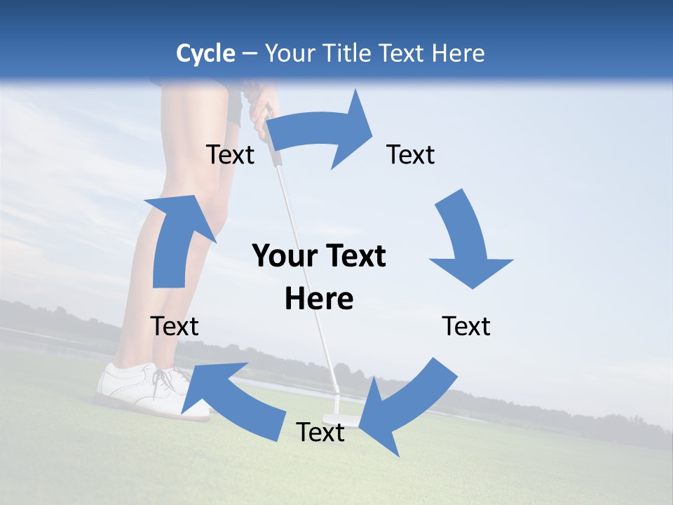 Grass Putting Course PowerPoint Template