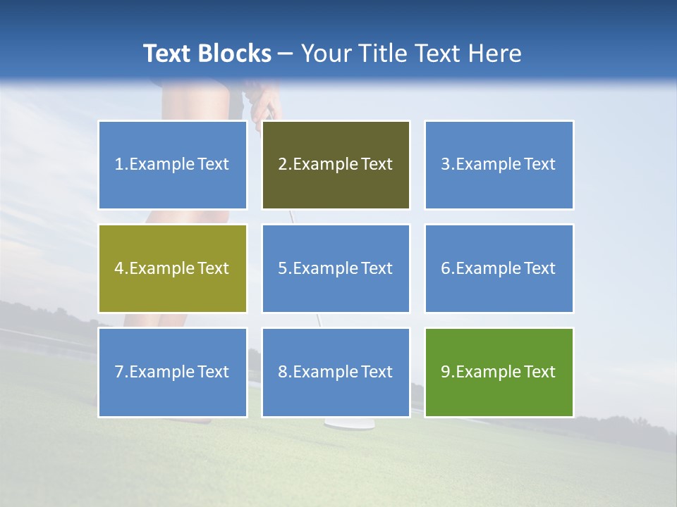 Grass Putting Course PowerPoint Template