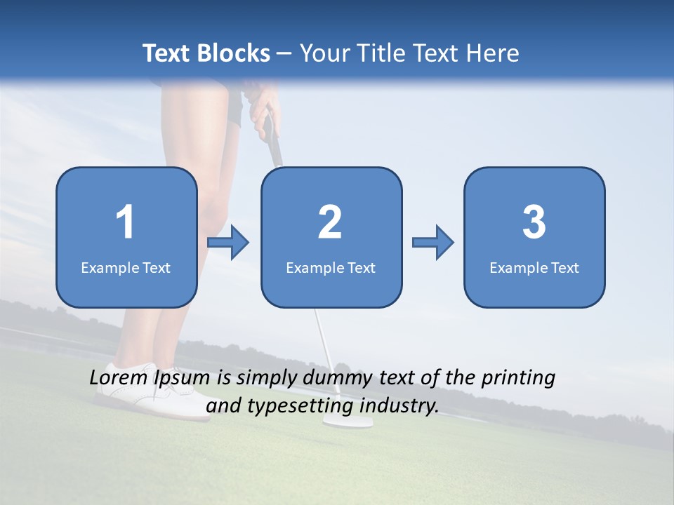 Grass Putting Course PowerPoint Template