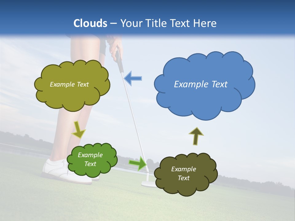 Grass Putting Course PowerPoint Template