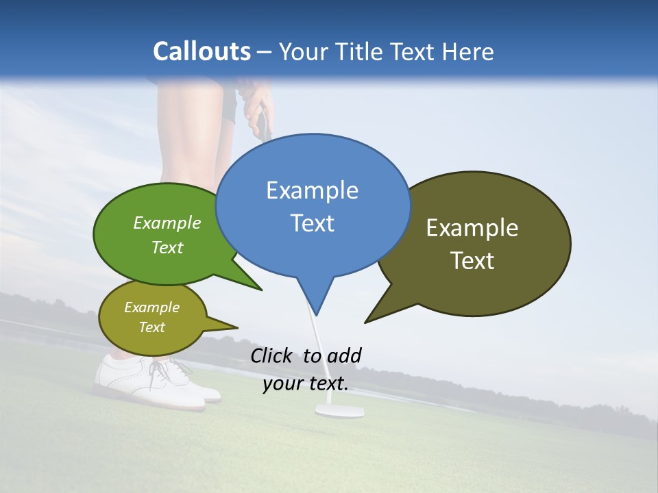 Grass Putting Course PowerPoint Template