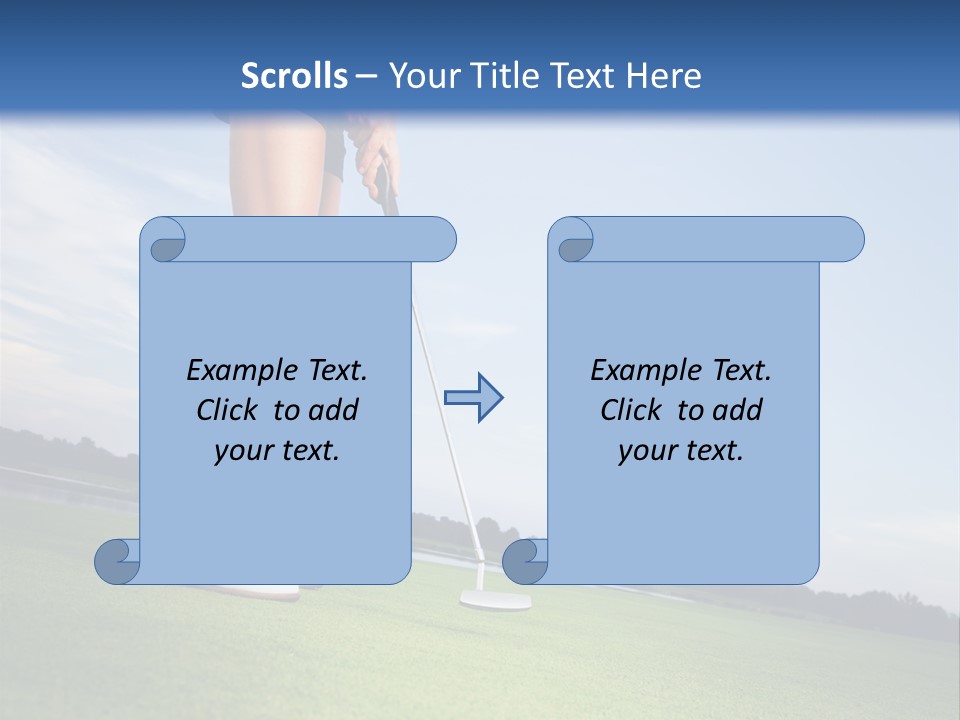 Grass Putting Course PowerPoint Template