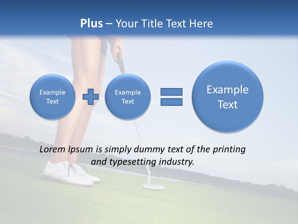 Grass Putting Course PowerPoint Template