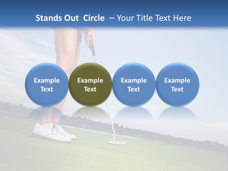 Grass Putting Course PowerPoint Template