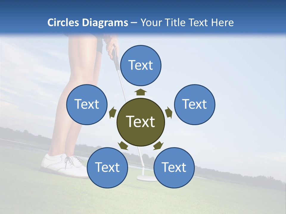 Grass Putting Course PowerPoint Template