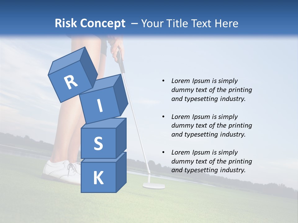 Grass Putting Course PowerPoint Template