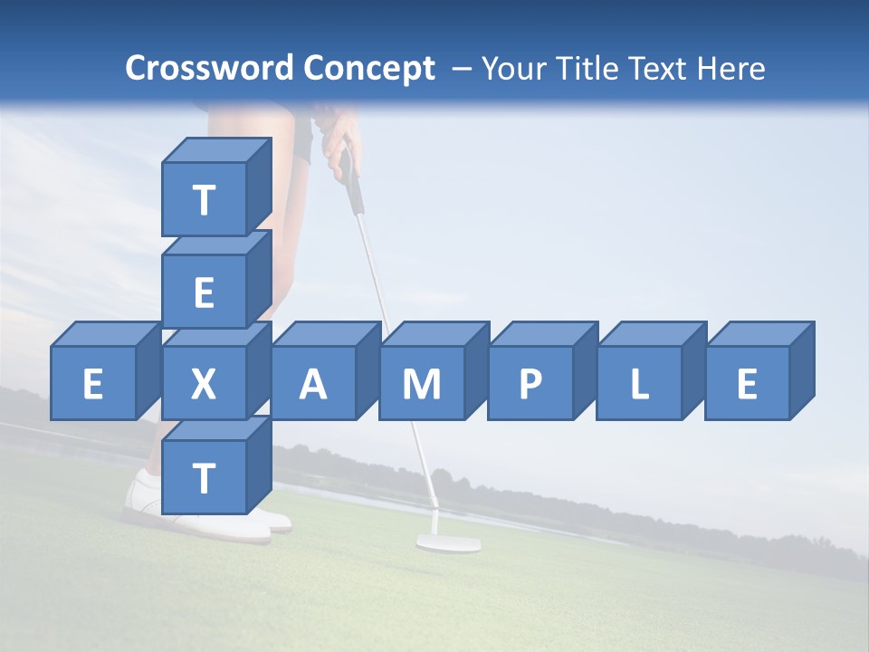 Grass Putting Course PowerPoint Template