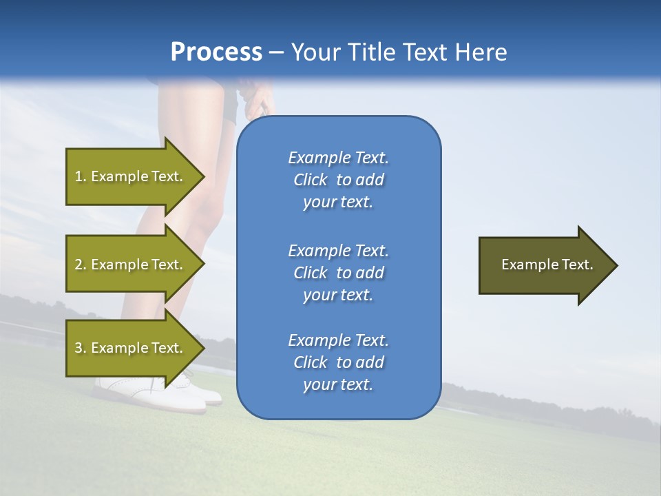 Grass Putting Course PowerPoint Template