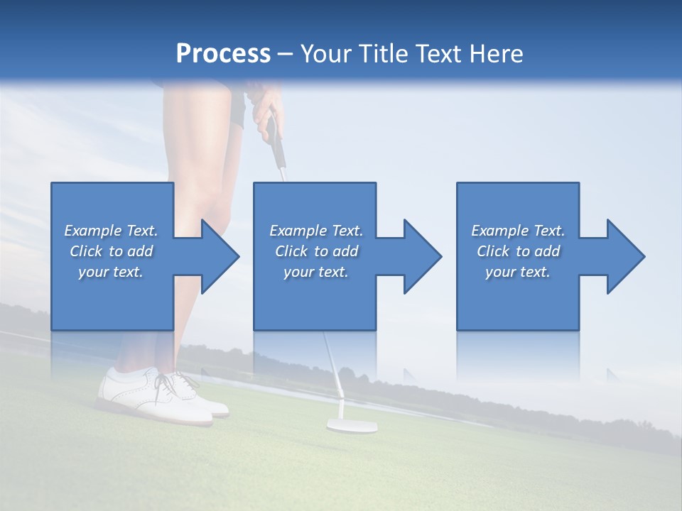 Grass Putting Course PowerPoint Template