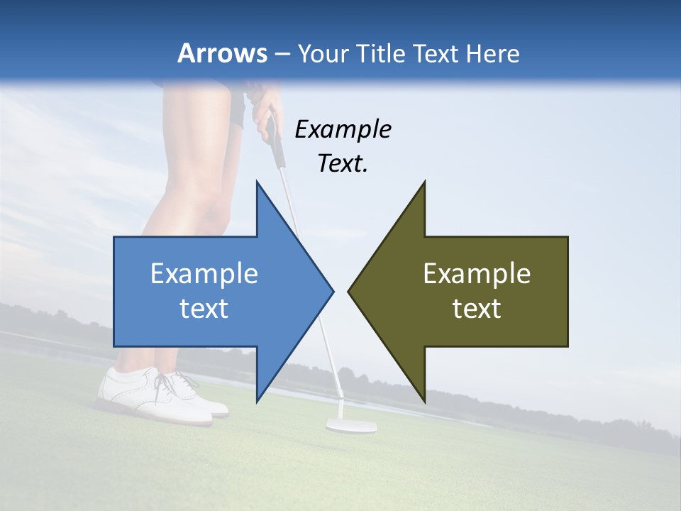 Grass Putting Course PowerPoint Template