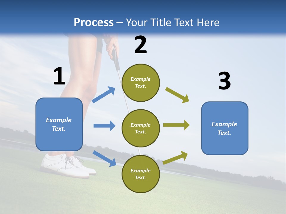 Grass Putting Course PowerPoint Template