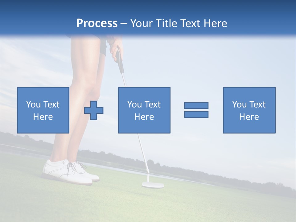 Grass Putting Course PowerPoint Template