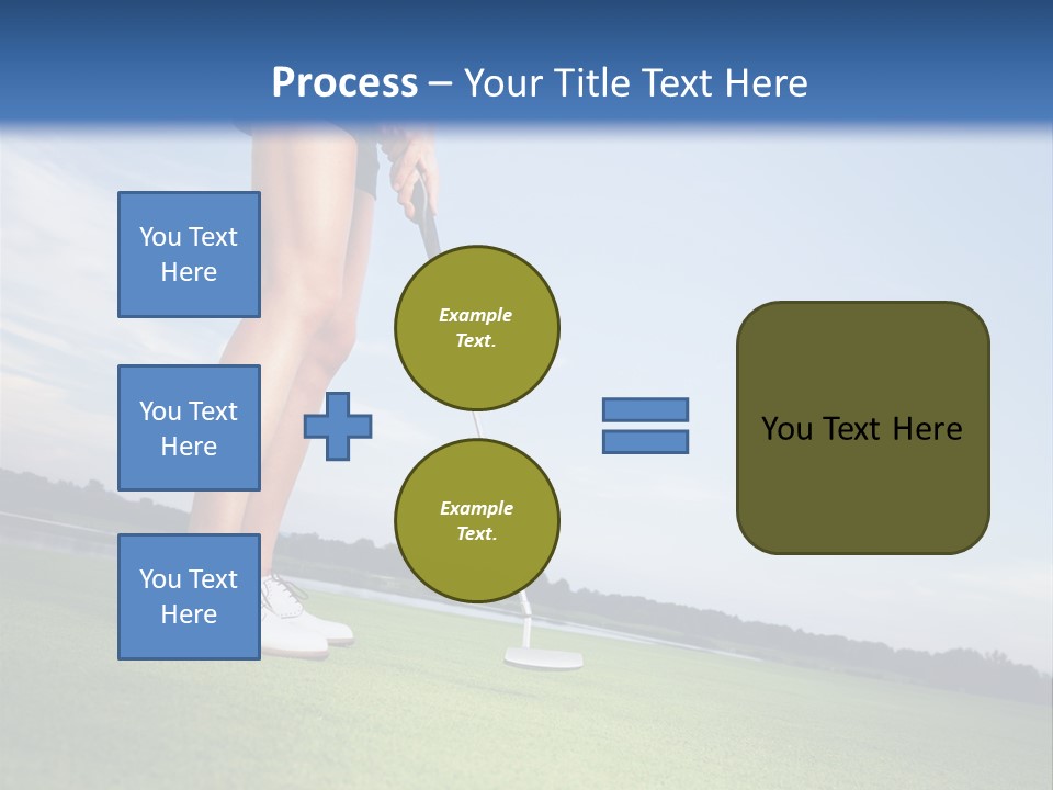 Grass Putting Course PowerPoint Template