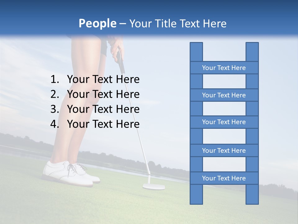 Grass Putting Course PowerPoint Template