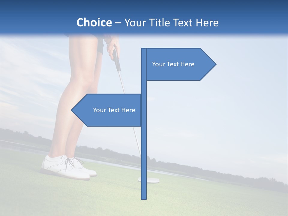 Grass Putting Course PowerPoint Template