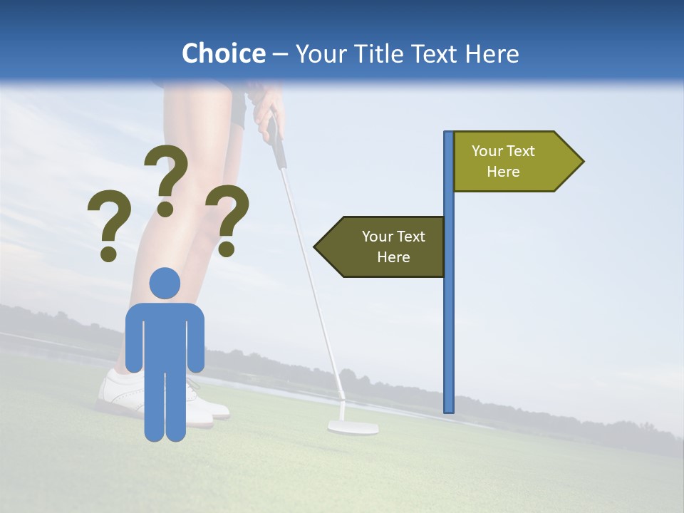 Grass Putting Course PowerPoint Template