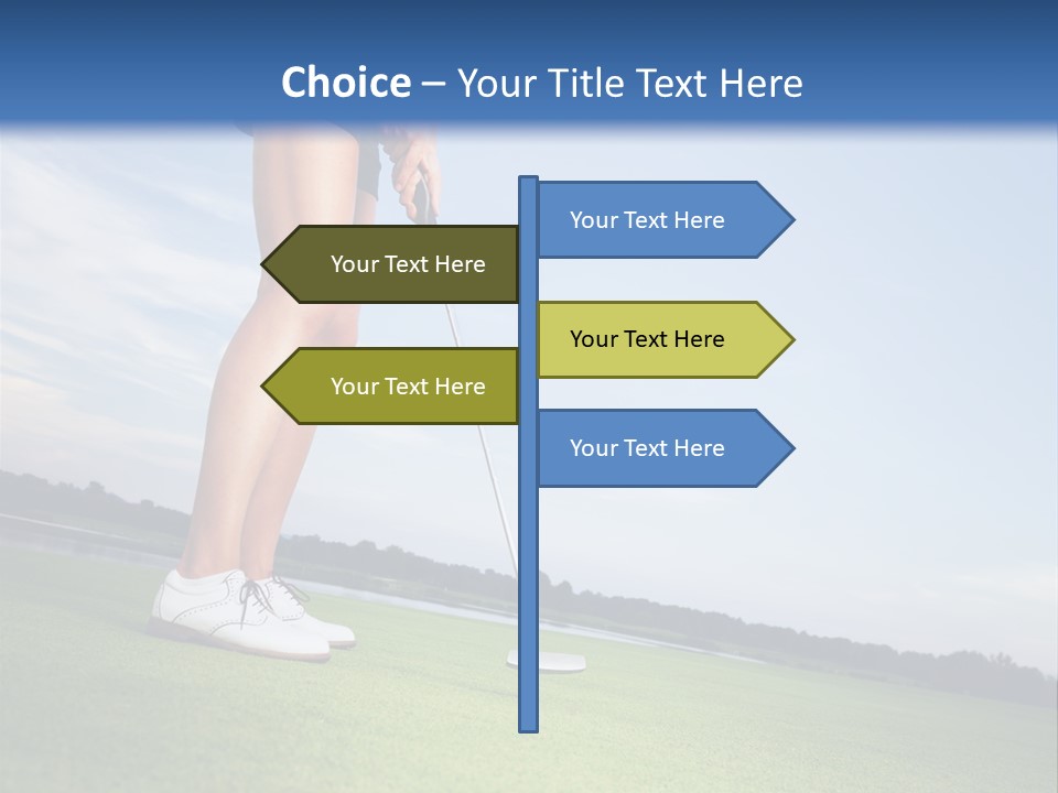 Grass Putting Course PowerPoint Template