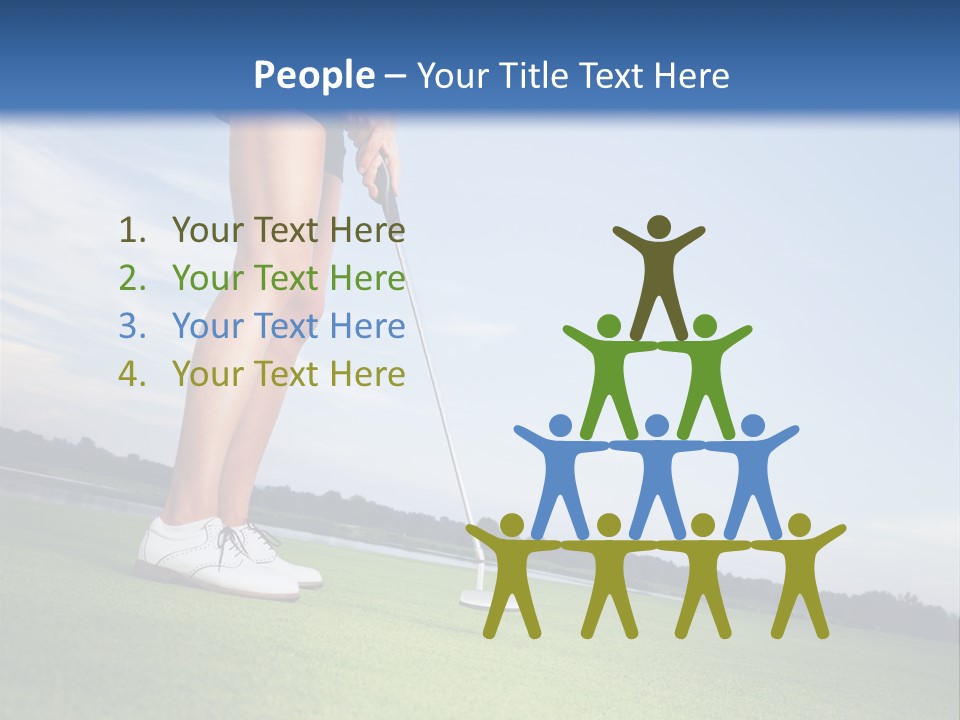 Grass Putting Course PowerPoint Template