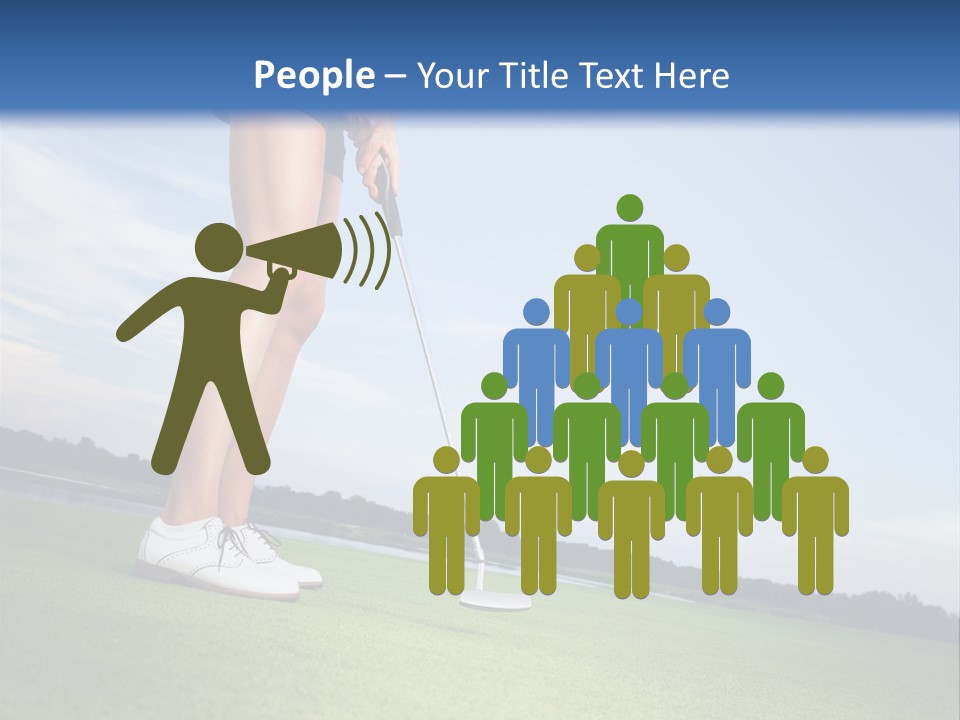 Grass Putting Course PowerPoint Template