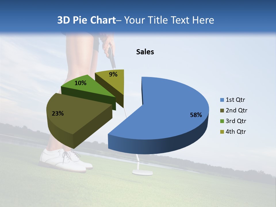 Grass Putting Course PowerPoint Template