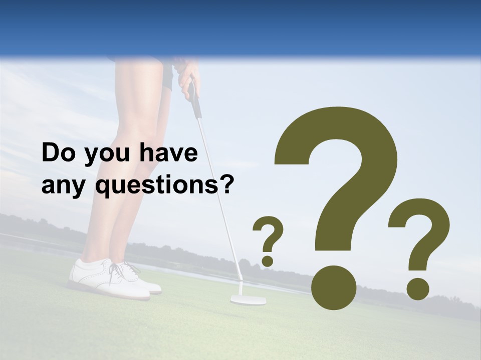 Grass Putting Course PowerPoint Template