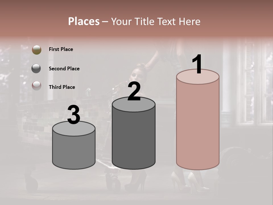 Sweet Copyspace Chair PowerPoint Template