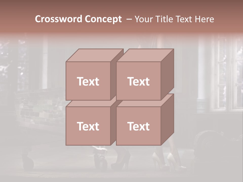 Sweet Copyspace Chair PowerPoint Template
