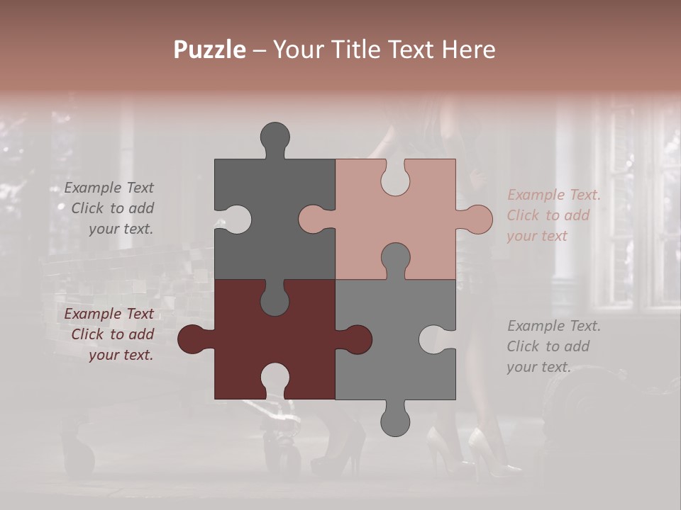 Sweet Copyspace Chair PowerPoint Template