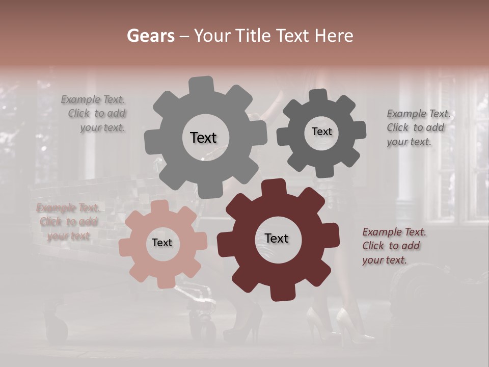 Sweet Copyspace Chair PowerPoint Template