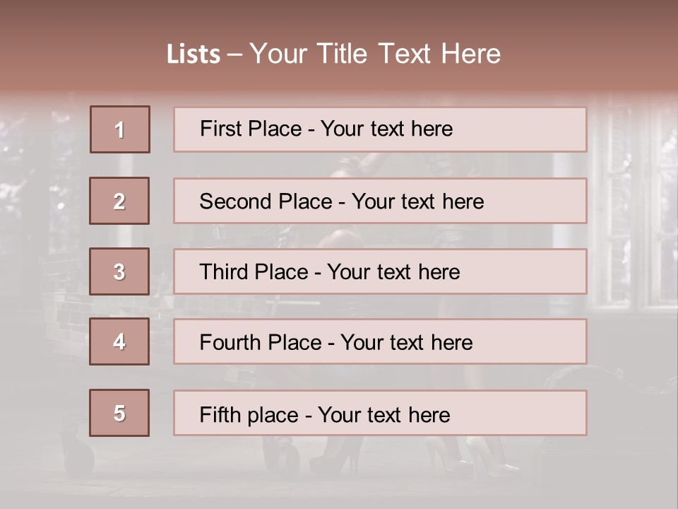 Sweet Copyspace Chair PowerPoint Template