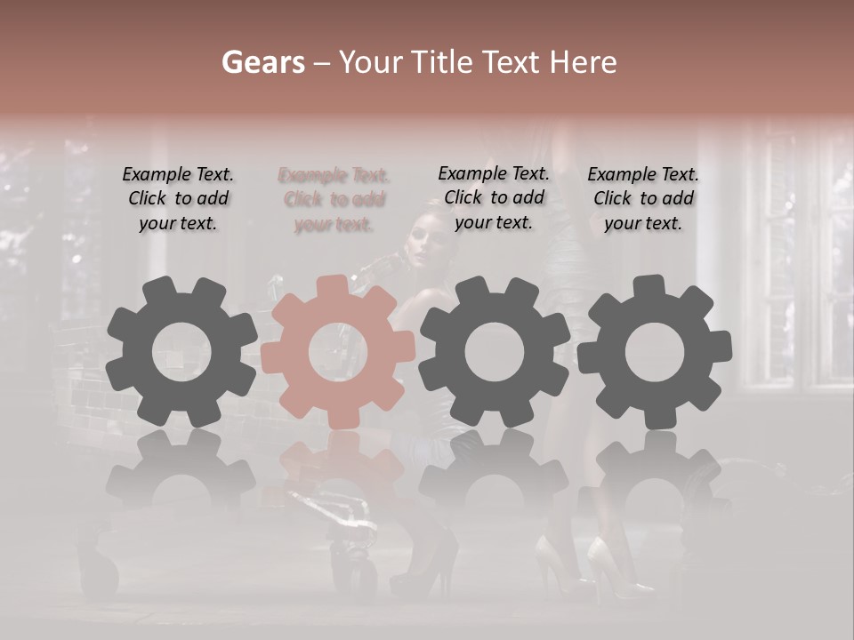 Sweet Copyspace Chair PowerPoint Template