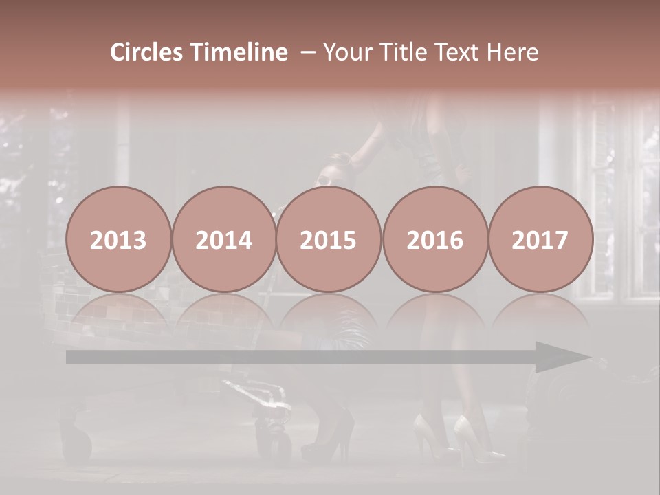 Sweet Copyspace Chair PowerPoint Template