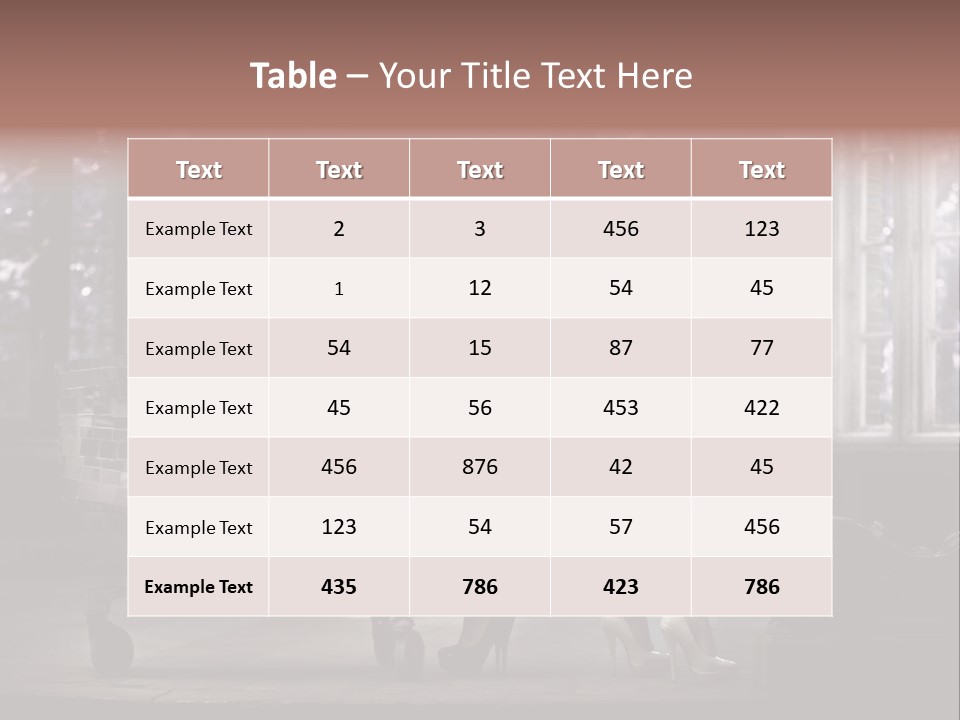 Sweet Copyspace Chair PowerPoint Template