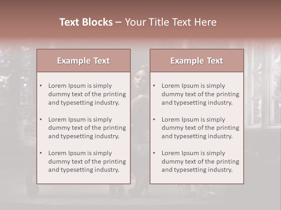 Sweet Copyspace Chair PowerPoint Template