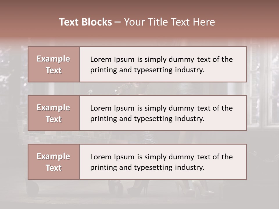 Sweet Copyspace Chair PowerPoint Template