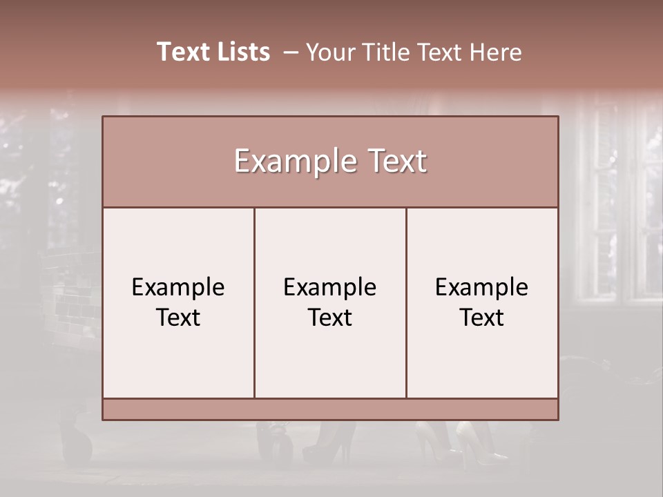 Sweet Copyspace Chair PowerPoint Template