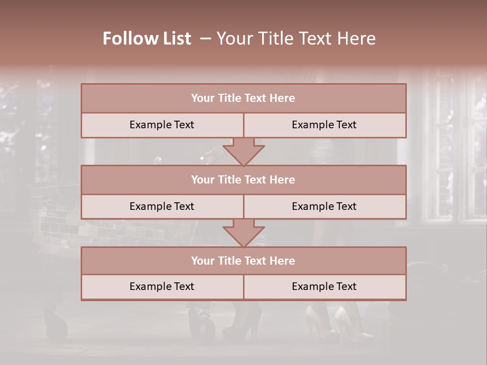 Sweet Copyspace Chair PowerPoint Template