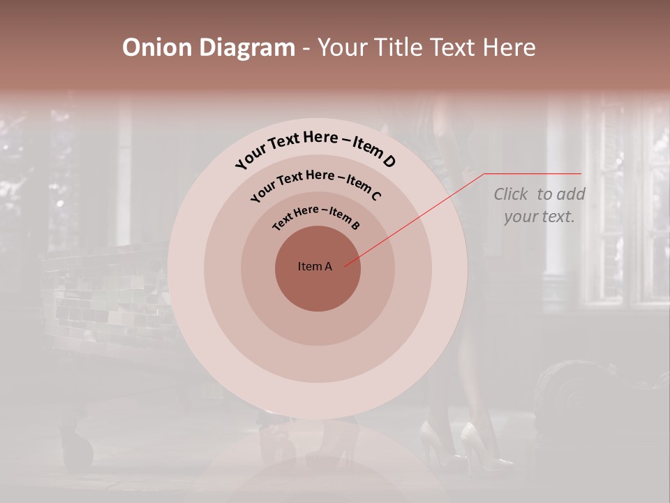 Sweet Copyspace Chair PowerPoint Template