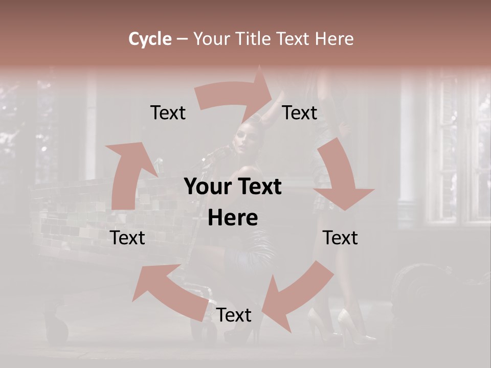 Sweet Copyspace Chair PowerPoint Template