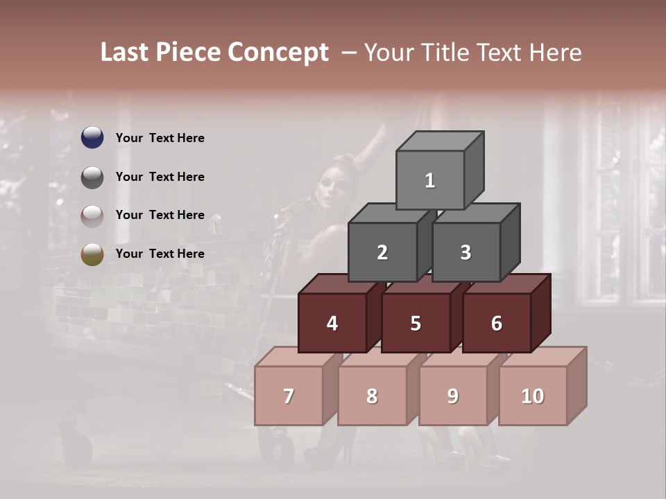 Sweet Copyspace Chair PowerPoint Template