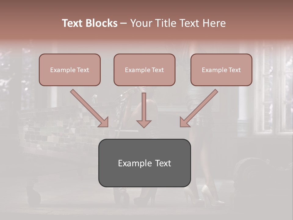 Sweet Copyspace Chair PowerPoint Template
